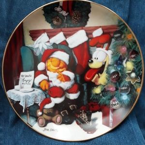 GARFIELD'S CHRISTMAS by JIM DAVIS deco-plate